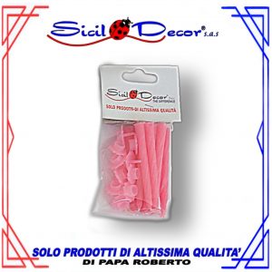 Candeline rosa con base pz. 10