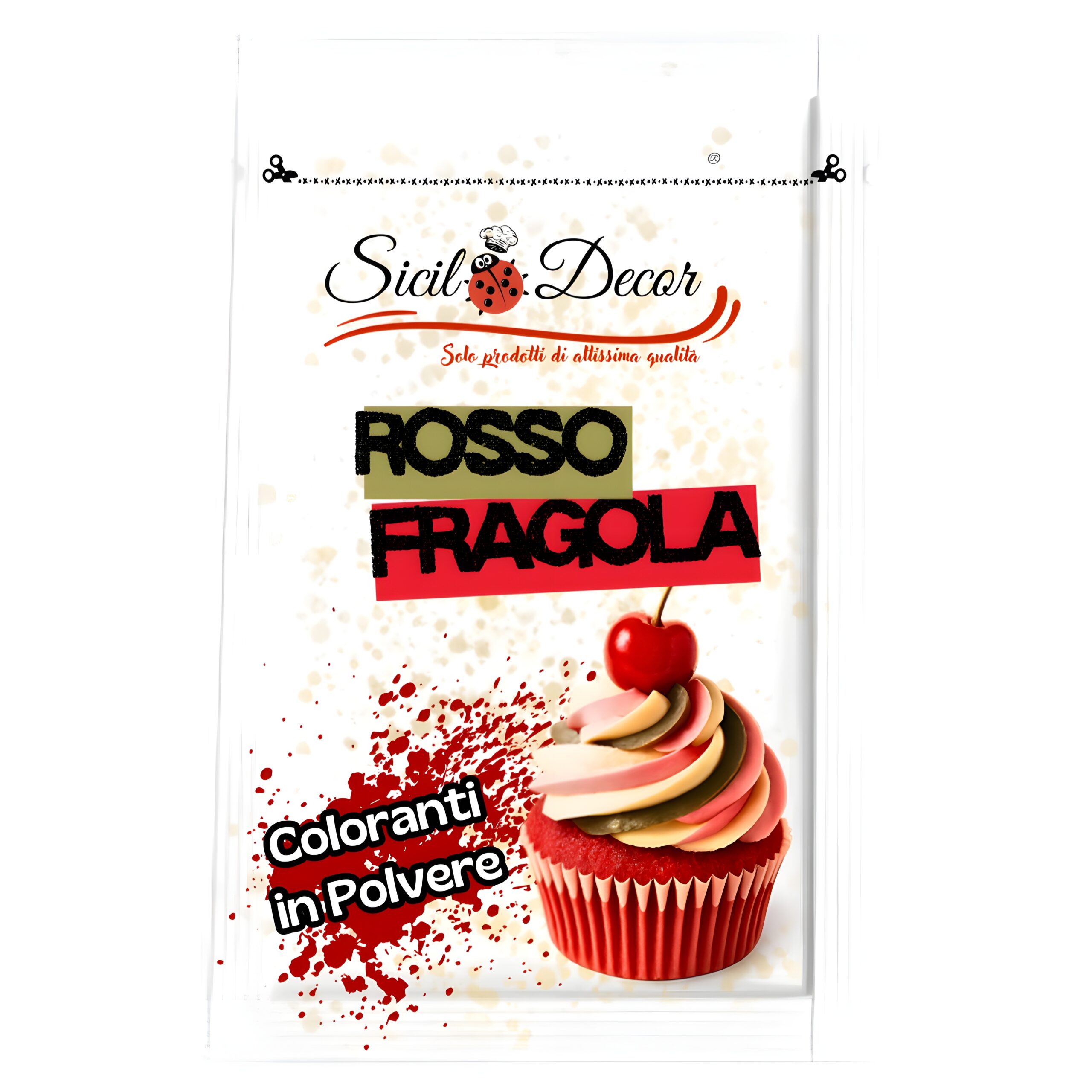 Colorante alimentare in polvere rosso fragola